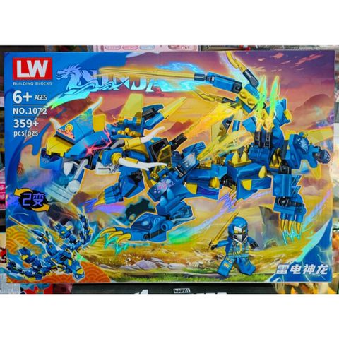 Đồ chơi lắp ráp ninja rồng xanh 1072 và ninja rồng đỏ 1073 234167
