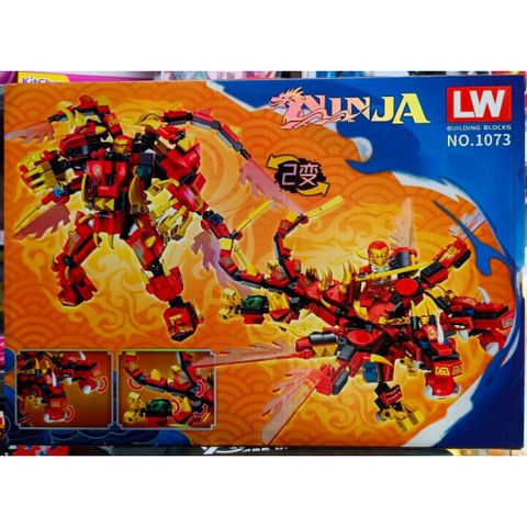 Đồ chơi lắp ráp ninja rồng xanh 1072 và ninja rồng đỏ 1073 234167