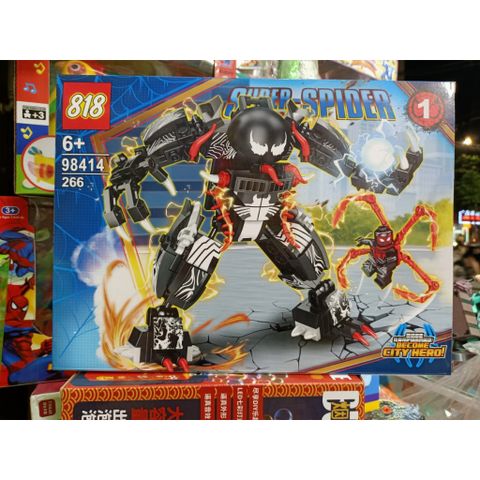 Đồ chơi lắp ráp 98414-1 mô hình robot siêu nhân người nhện Spider man 234170