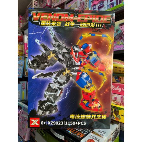 (XZ9023 MG1258) Đồ chơi lắp ráp robot siêu anh hùng có 2 phân loại Iron man Venom Spider man