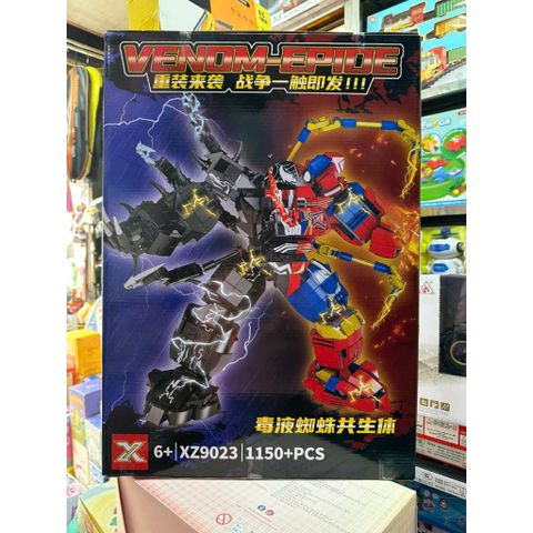 (XZ9023 MG1258) Đồ chơi lắp ráp robot siêu anh hùng có 2 phân loại Iron man Venom Spider man