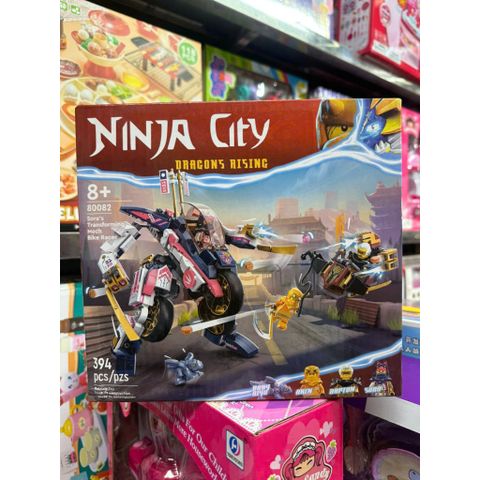 Đồ chơi lắp ráp Ninja city Dragon Rising 80082 Sora's Transforming Mech Bike Racer 234214