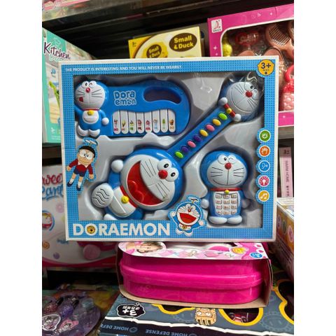 Đồ chơi đàn guitar  Doraemon #1232 chạy bằng pin có đèn và âm thanh