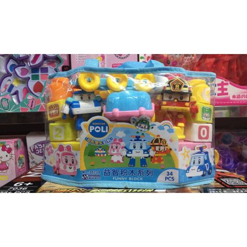 Đồ Chơi Xếp Hình Robocar Poli Funny Block 34pcs 3620 Chọn Ngẫu Nhiên