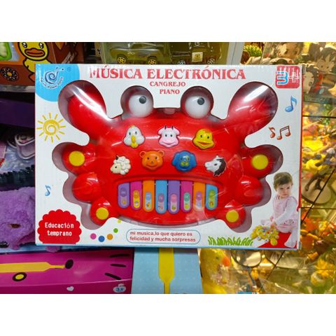 Đồ chơi đàn piano chạy bằng pin hình con cua chọn màu ngẫu nhiên (116)