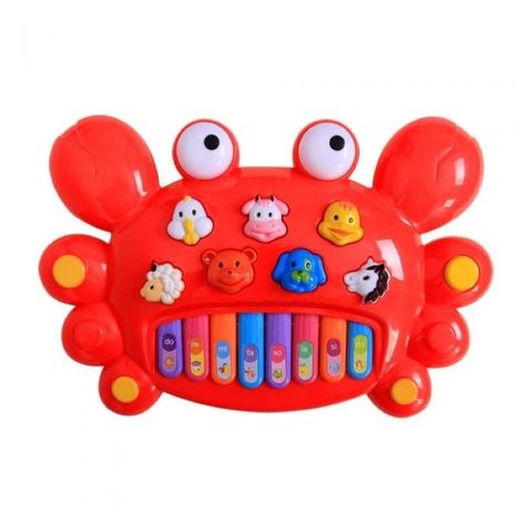 Đồ chơi đàn piano chạy bằng pin hình con cua chọn màu ngẫu nhiên (116)