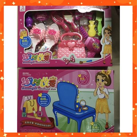 Đồ Chơi Trang Điểm Có Đôi Dép #6602 Chọn Màu Ngẫu Nhiên