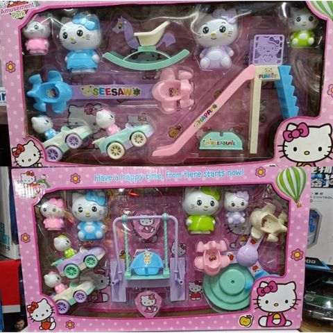 Đồ chơi nhà búp bê 99602 khu vui chơi của mèo Hello Kitty chọn mẫu ngẫu nhiên