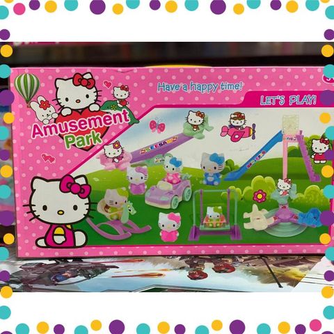 Đồ chơi nhà búp bê 99602 khu vui chơi của mèo Hello Kitty chọn mẫu ngẫu nhiên