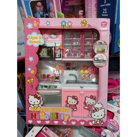 BỘ ĐỒ CHƠI NHÀ BẾP 2 NGĂN TỦ CÓ ĐÈN VÀ NHẠC CHỌN NGẪU NHIÊN (2621)