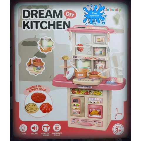 Bộ nhà bếp, đồ chơi nấu ăn có đèn và nhạc 65T-4