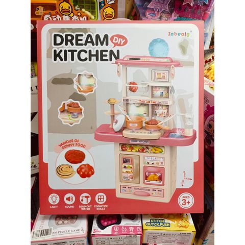 Bộ nhà bếp, đồ chơi nấu ăn có đèn và nhạc 65T-4
