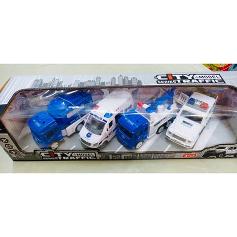 Bộ đồ chơi 4 xe ô tô chạy bằng đà (mã 567)