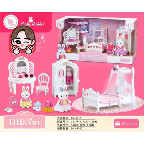 Set Đồ Chơi Nhà Búp Bê Thỏ  #6616