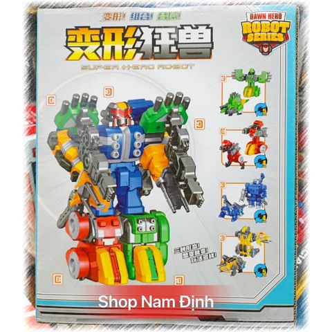 Bộ lắp ghép robot super hero deformation 2 phân loại 6711 666-156