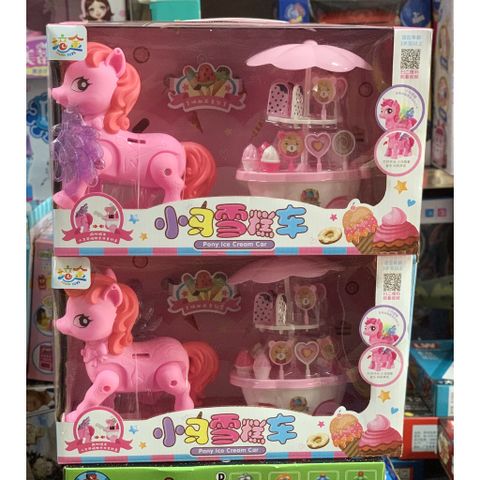 Pony Ice Cream Car J951-23 Đồ chơi ngựa Pony và xe đẩy kem