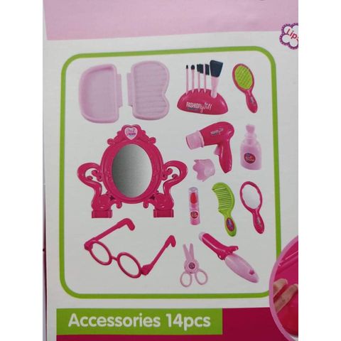 Vali kéo và bàn trang điểm 2in1 14 chi tiết 6606