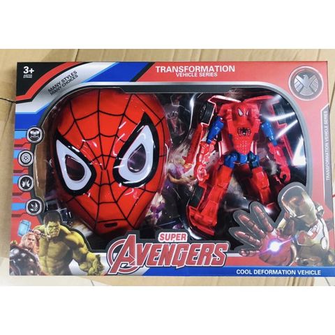 Đồ Chơi Lắp Ghép Biến Hình Siêu Nhân Spider Man 564-884 (6601A)