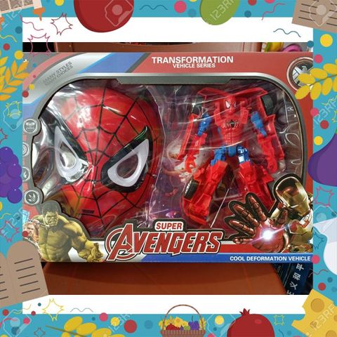 Đồ Chơi Lắp Ghép Biến Hình Siêu Nhân Spider Man 564-884 (6601A)