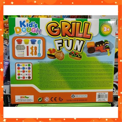 Set Đồ Chơi Đất Sét Làm Các Món Nướng #11712 GRILL FUN