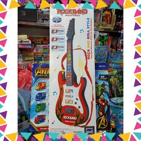 Đàn guitar có nhạc và đèn phát sáng #929A-2