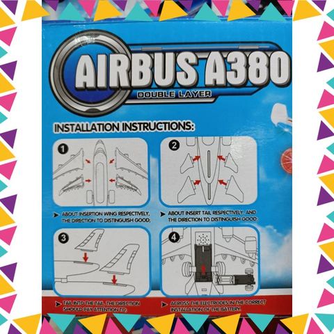 Đồ chơi mô hình máy bay chạy pin có nhạc và đèn phát sáng #W248-20