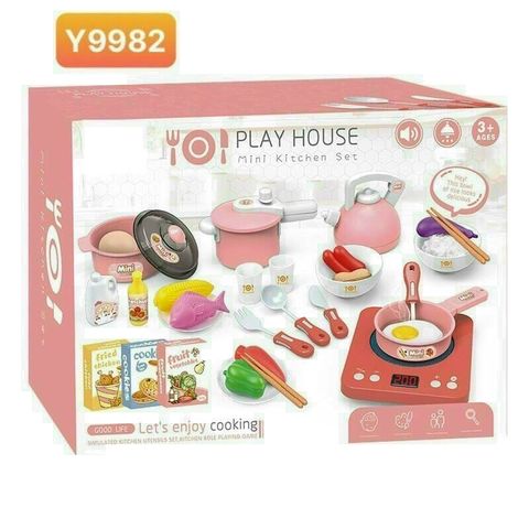 Set Đồ Chơi Nấu Ăn Lắp Pin Có Đèn Và Âm Thanh #Y9982