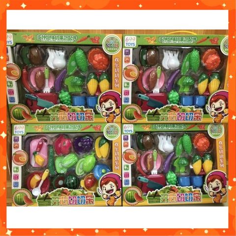 Set Đồ Chơi Cắt Hoa Quả 699 Toys Chọn Màu Ngẫu Nhiên