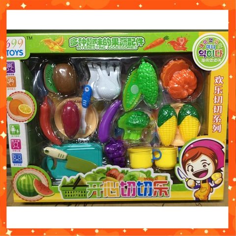 Set Đồ Chơi Cắt Hoa Quả 699 Toys Chọn Màu Ngẫu Nhiên