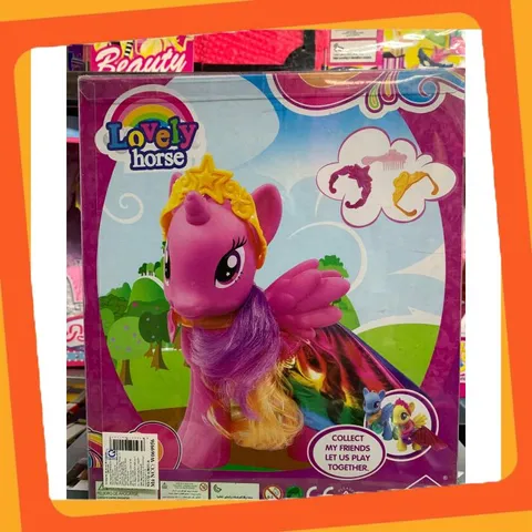 Set Đồ Chơi Ngựa Pony Màu Hồng Kèm Phụ Kiện Thời Trang Có Đèn Và Nhạc