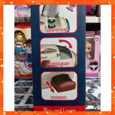 Đồ chơi nhập vai máy khâu, bàn là chạy bằng pin có đèn, shop tặng kèm pin