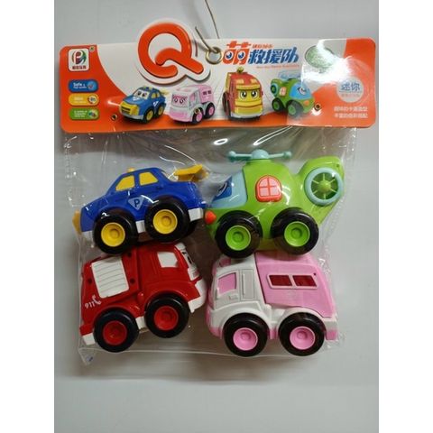 Set Túi Đồ Chơi 4 Xe Ô Tô Robocar Poli, Chọn Ngẫu Nhiên