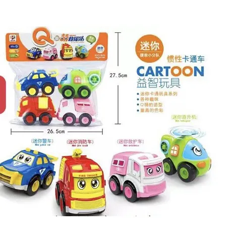 Set Túi Đồ Chơi 4 Xe Ô Tô Robocar Poli, Chọn Ngẫu Nhiên