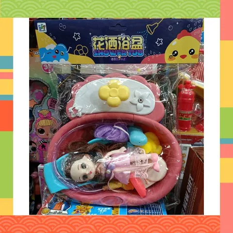 Set Đồ Chơi Búp Bê Và Bồn Tắm #669-28
