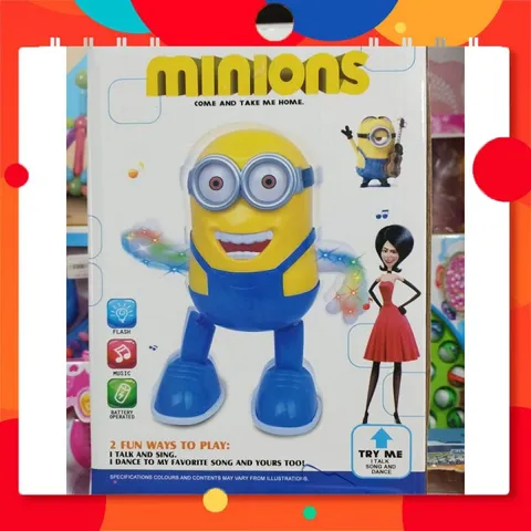 Đồ Chơi Nhân Vật Minions Nhảy Có Đèn Và Nhạc #2645
