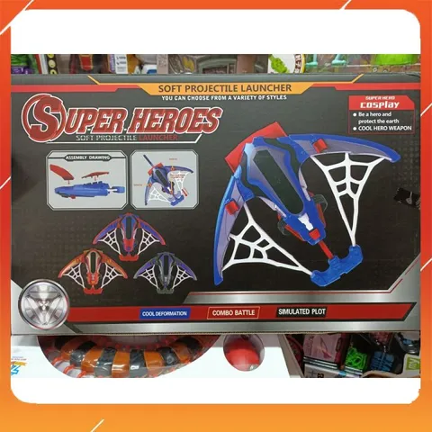 Set Đồ Chơi Cung Tên Bắn Tơ Mềm Của Siêu Nhân Người Nhện Spider Man #564-931