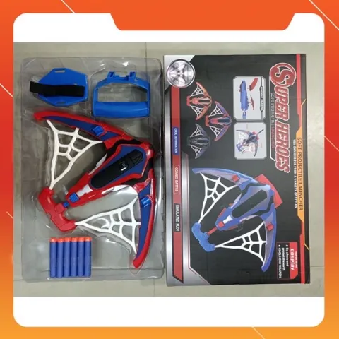 Set Đồ Chơi Cung Tên Bắn Tơ Mềm Của Siêu Nhân Người Nhện Spider Man #564-931