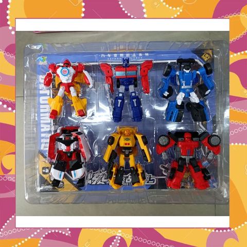 Đồ chơi lắp ghép 6 robot biến hình thành xe ô tô #788-25