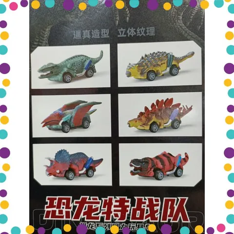 Xe Ô Tô Chạy Đà Mô Hình Khủng Long Hộp 6 Chiếc Đồ Chơi Cho Bé (27921)