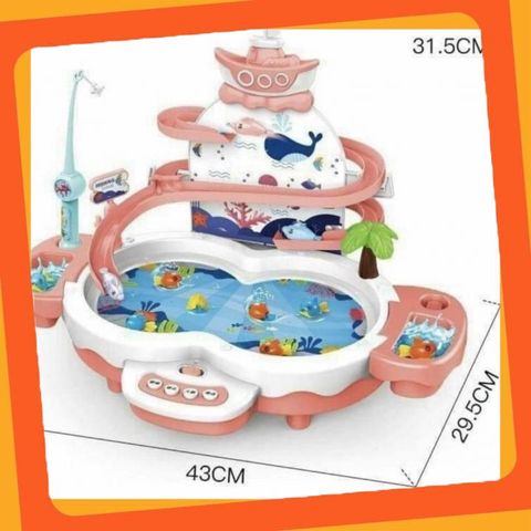 Đồ Chơi Câu Cá Trượt Thác Nước 3in1 Chọn Màu Ngẫu Nhiên 156-79