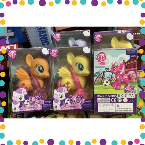 Ngựa Pony Cỡ Nhỏ Đồ Chơi Búp Bê Cho Bé Chọn Màu Ngẫu Nhiên (BK-717A) Baby Horse