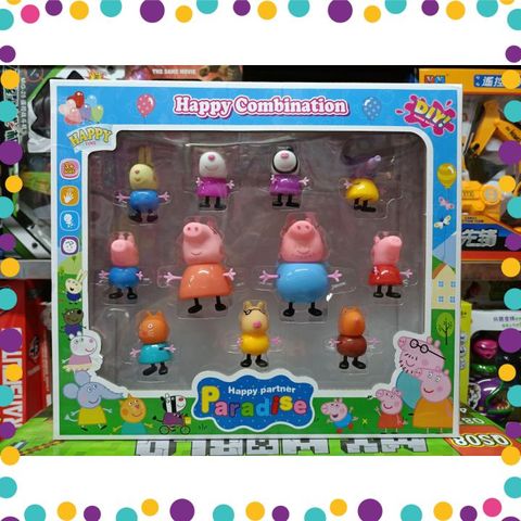 Đồ Chơi 11 Nhân Vật Heo Peppa #66A9