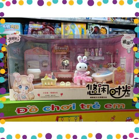 Nhà Búp Bê Đồ Chơi Phòng Tắm Của Thỏ (734)