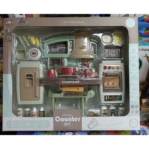 ĐỒ CHƠI NHÀ BẾP 2IN1 CHO BÉ (2090) KITCHEN COUNTER SUIT