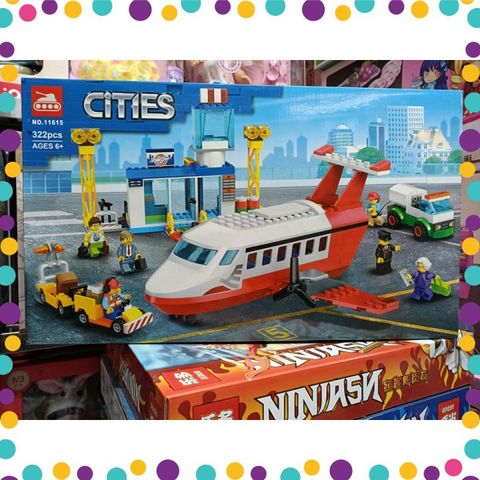 Bộ Đồ Chơi Xếp Hình Non-lego Mô Hình Máy Bay Cities 11615