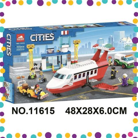 Bộ Đồ Chơi Xếp Hình Non-lego Mô Hình Máy Bay Cities 11615