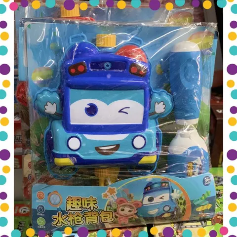 Cặp sách Ba lô Súng Phun Nước Đồ Chơi Robocar Poli - Giao Màu Ngẫu Nhiên (699-2)