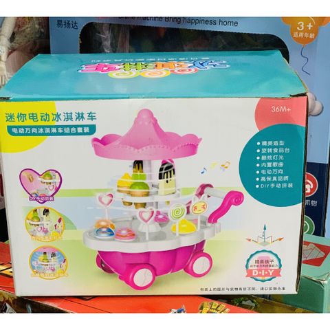 Xe Kem đồ chơi có đèn và nhạc (784) đồ chơi đồ hàng cho bé