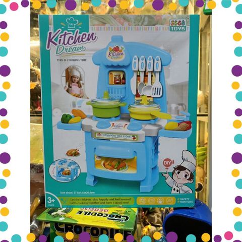 Bộ đồ chơi nấu ăn, đồ chơi nhà bếp cho bé (3568-1) Giao màu ngẫu nhiên