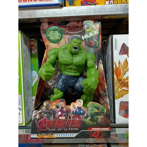 Mô Hình Siêu Anh Hùng Người Khổng Lồ Xanh Hulk Cao 27cm Đồ Chơi Cho Bé